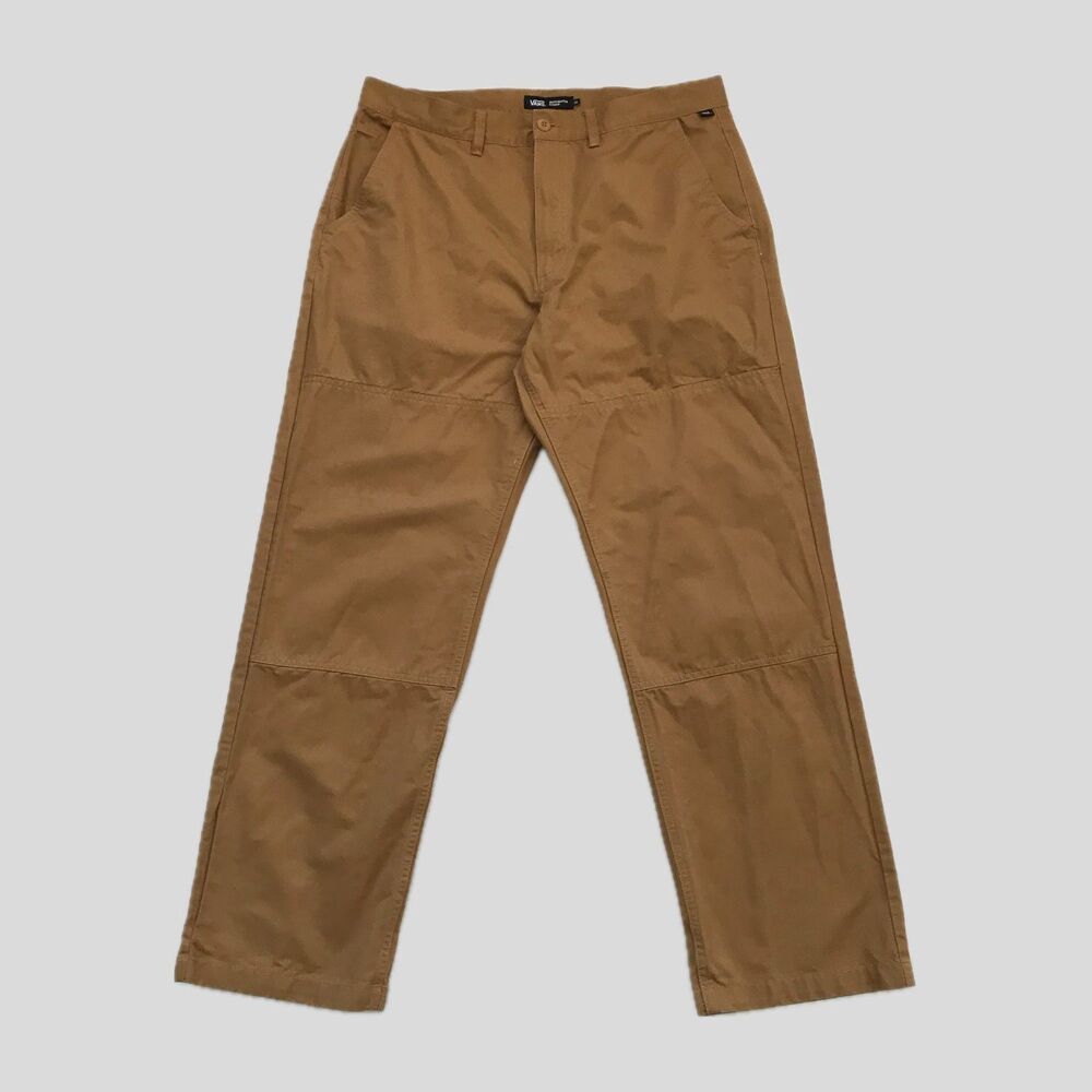 Vans Mustard Yellow Loose Fit Authentic Casual Chino Skater Pants Mens 36
